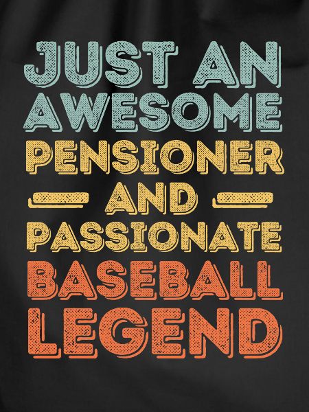 Pensioner baseball retro