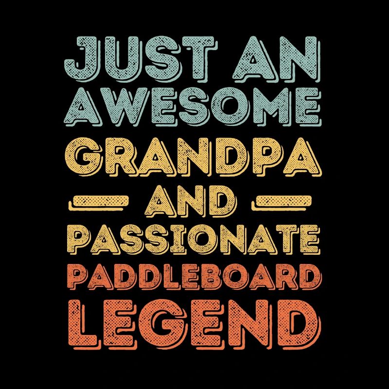 Grandpa Paddleboard retro