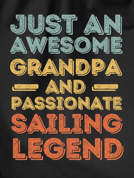 Grandpa Sailing retro