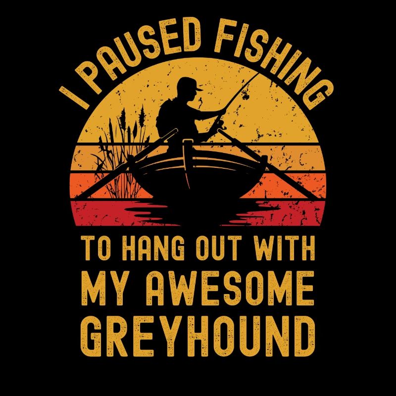 Pêche, pêche et lévrier