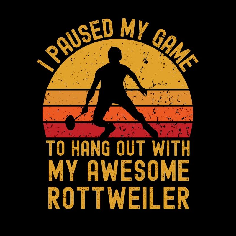 Badminton and Rottweiler