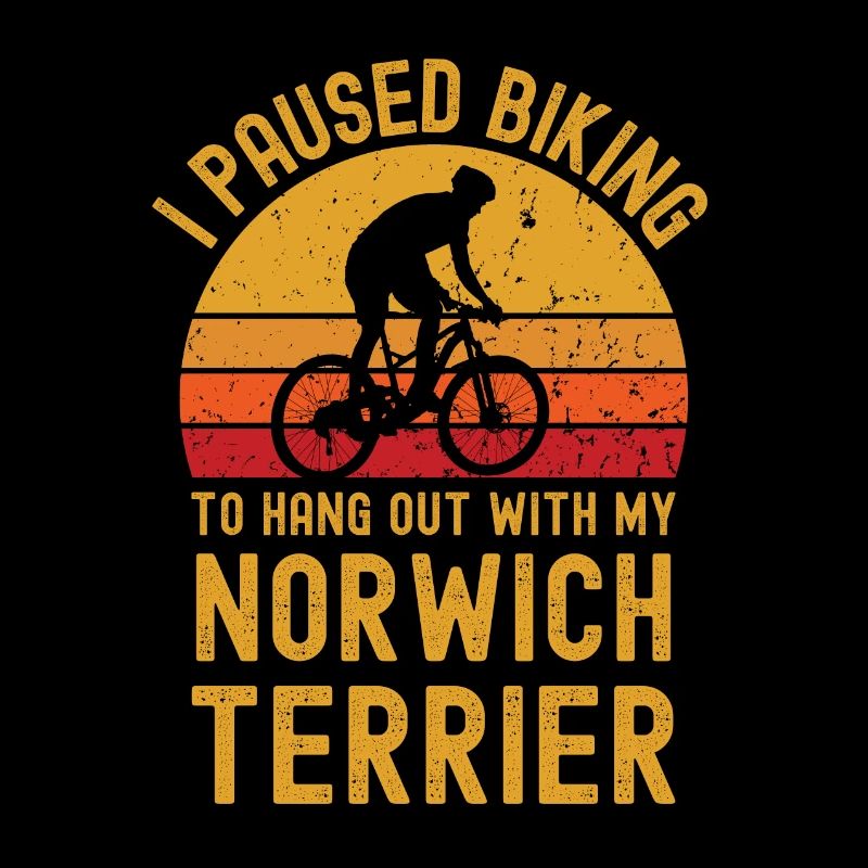 Cyclisme et Norwich Terrier