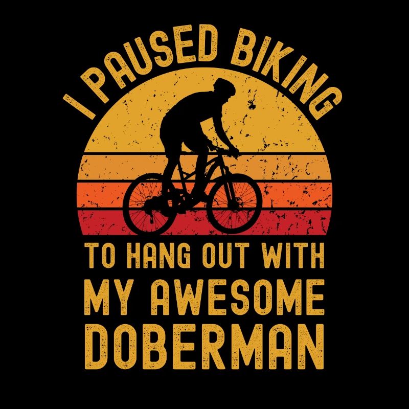 Cyclisme et Doberman