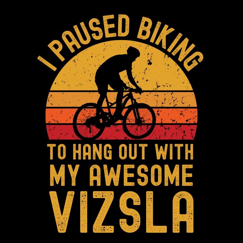 Cycling and Vizsla