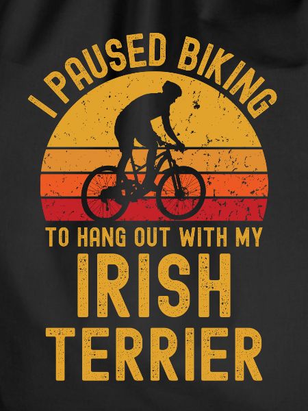 Cycling and Irish Terriers