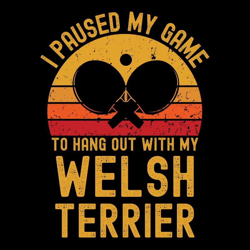 Tennis de table et Welsh terriers