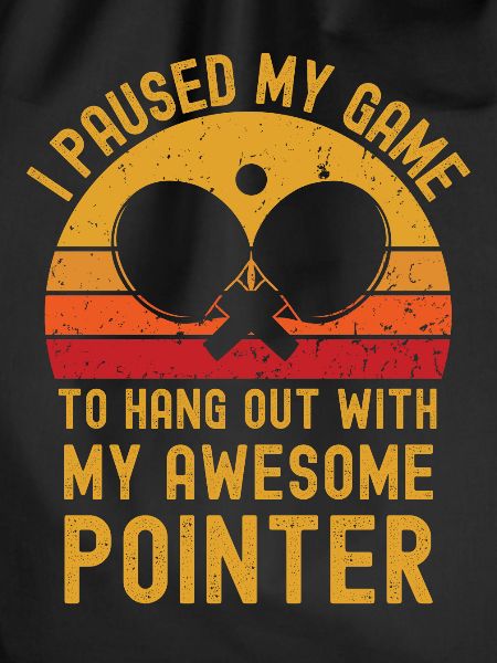 Table tennis and pointer