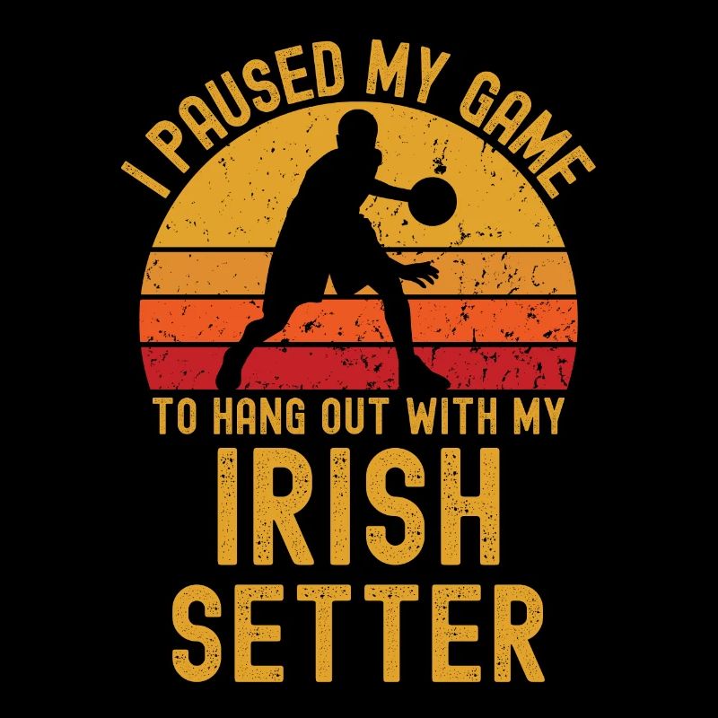 Basketball and Irish Setter