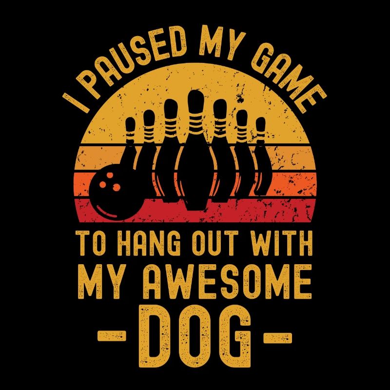 Bowling and dog