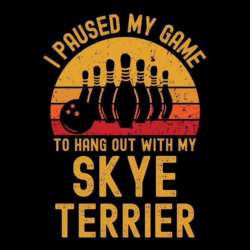 Bowling und Skye-Terrier