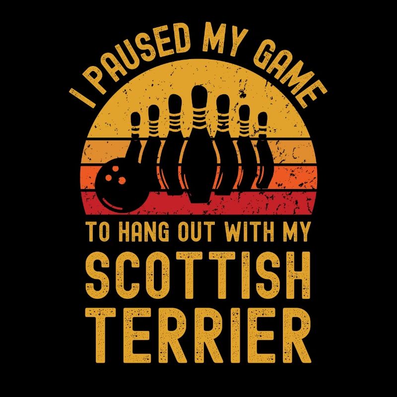 Bowling and Scottish-Terrier