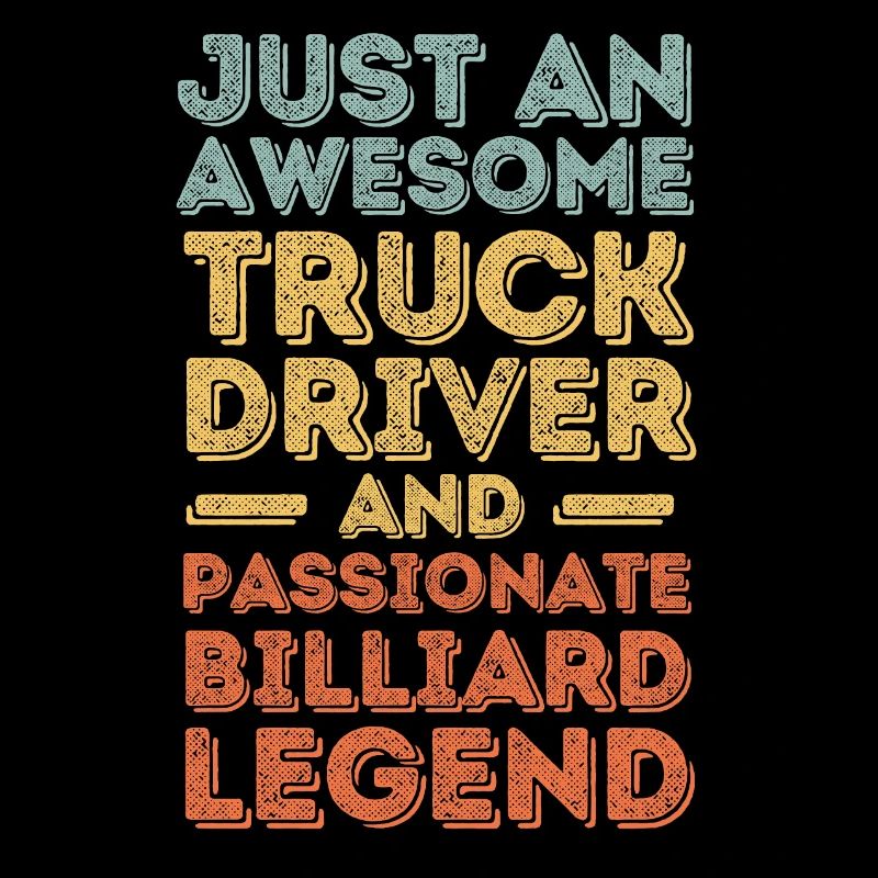 Camionneur billard rétro