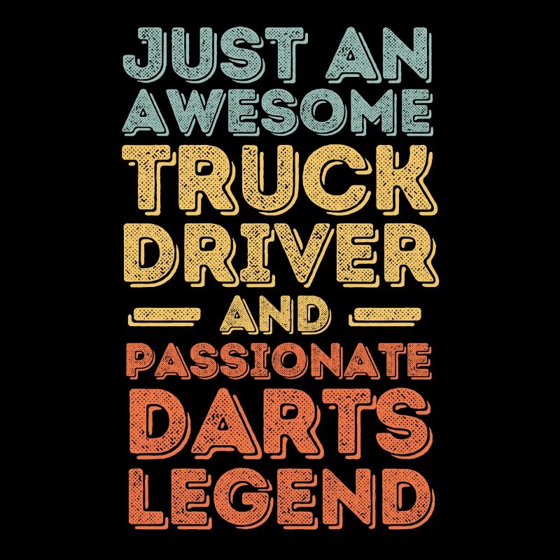 Truck driver Darts retro