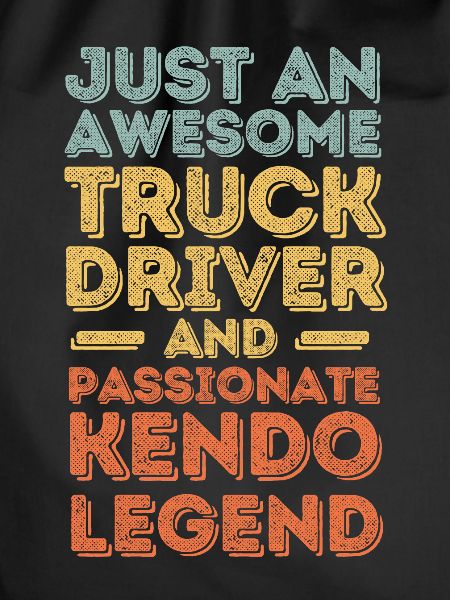 Truck driver Kendo retro