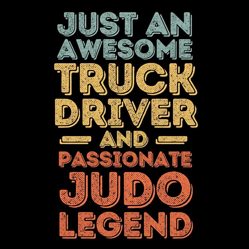 Chauffeur de camion Judo rétro