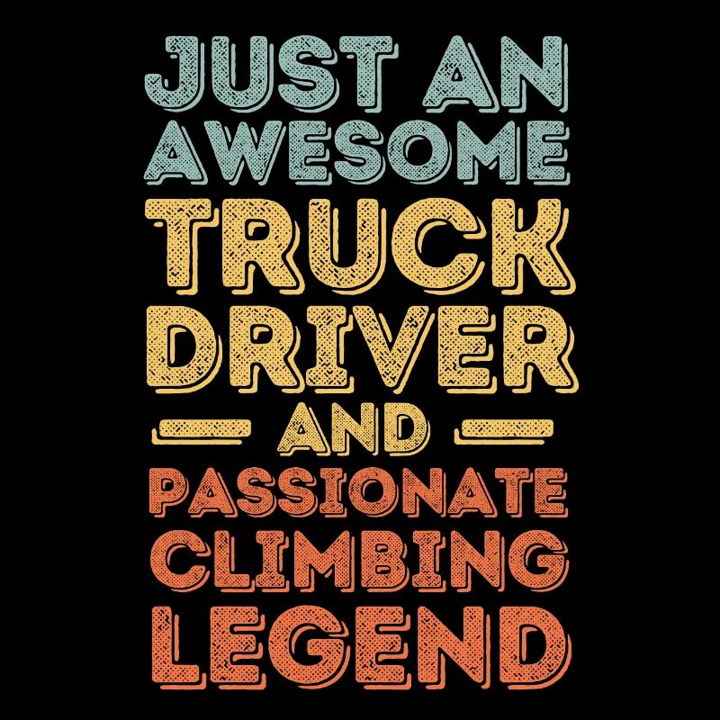 Truck driver climbing retro