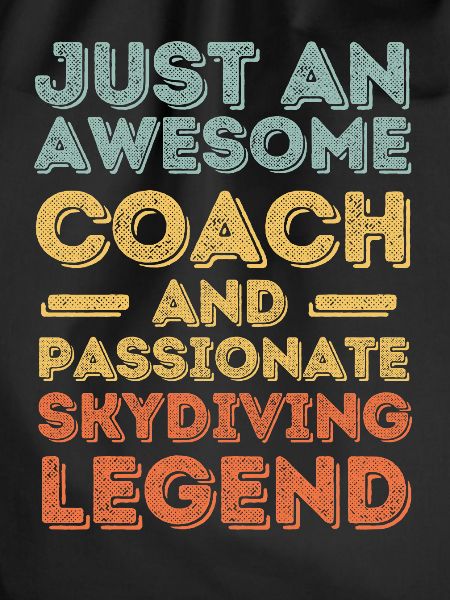 Coach skydiving retro