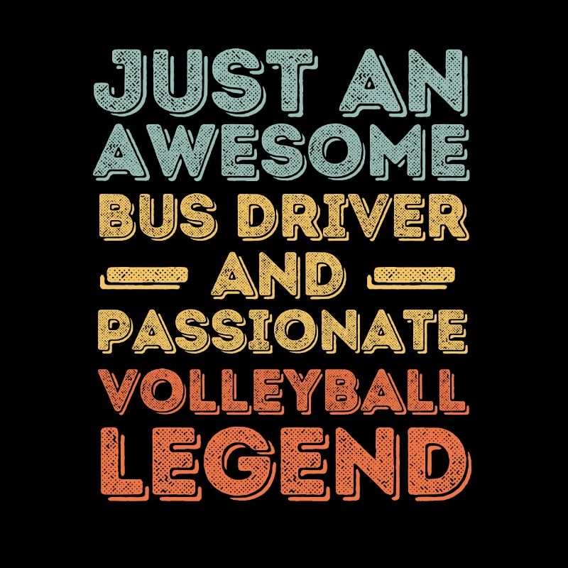 Bus driver volleyball retro