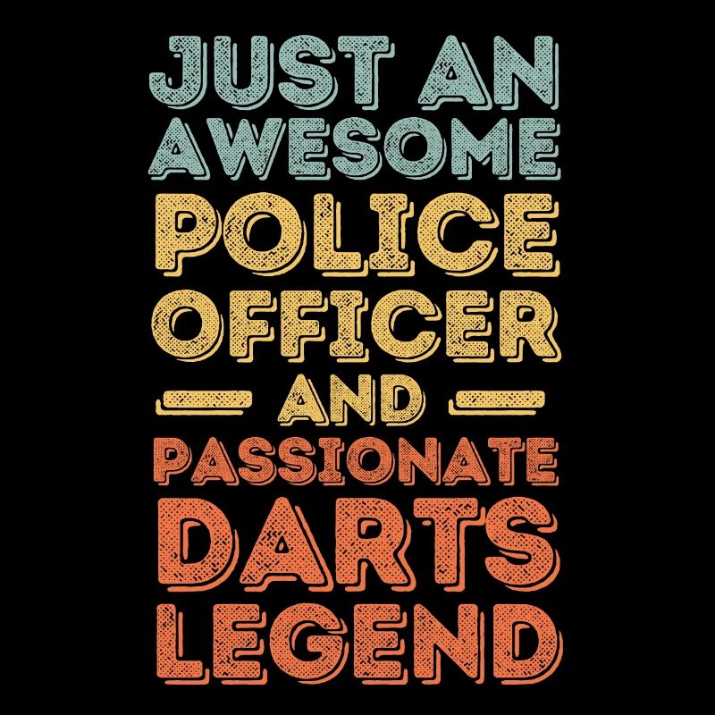 Policier Darts rétro