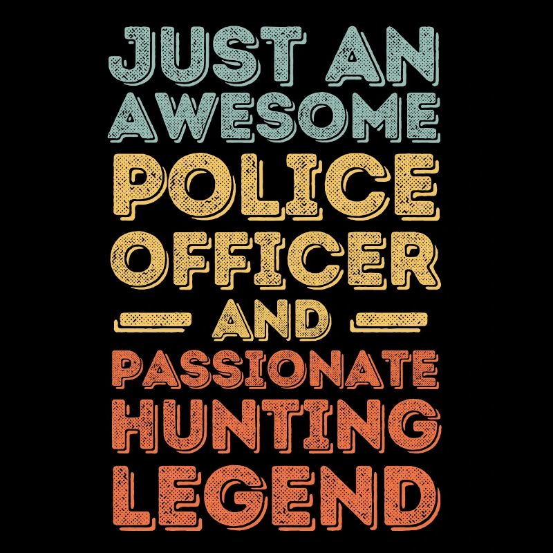 Policeman hunting retro