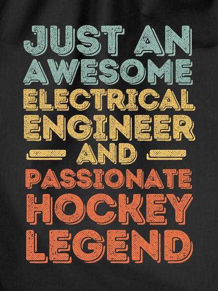 Electrical Engineer Hockey retro