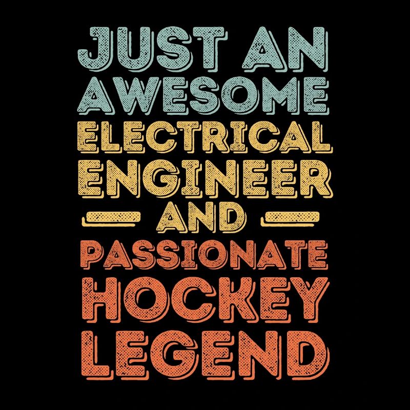 Electrical Engineer Hockey retro