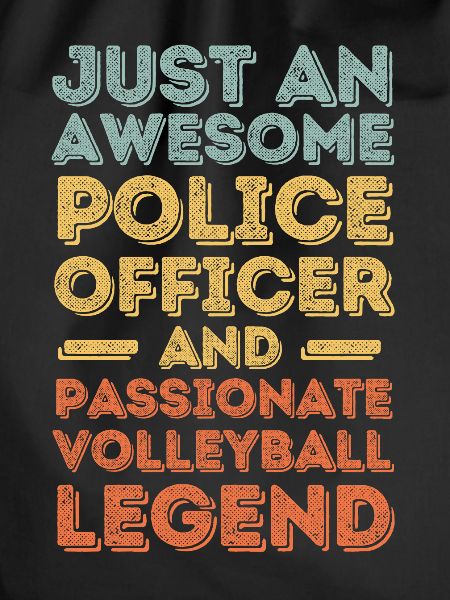 Policeman Volleyball retro