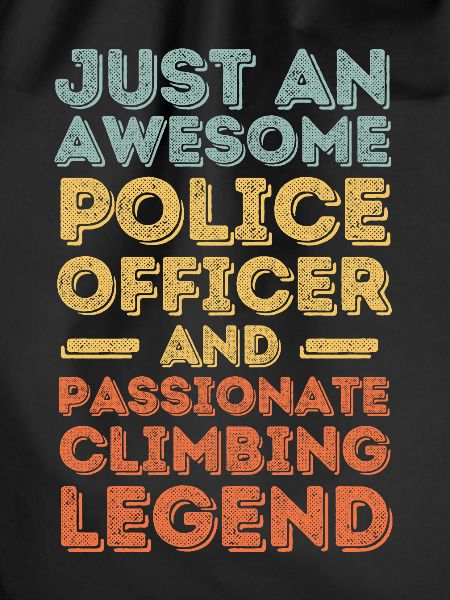 Polizist Klettern retro