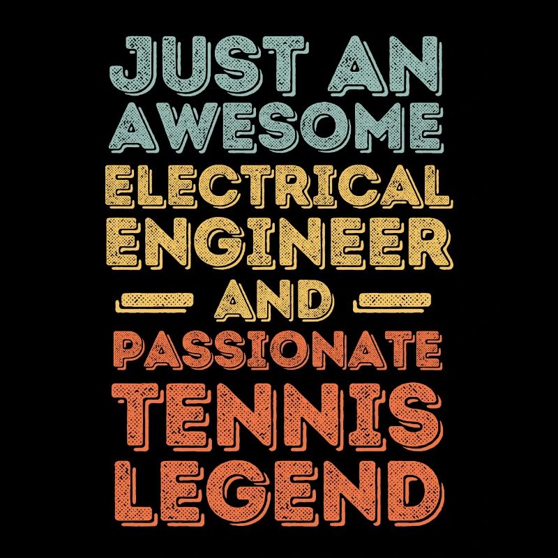 Electrical Engineer Tennis retro