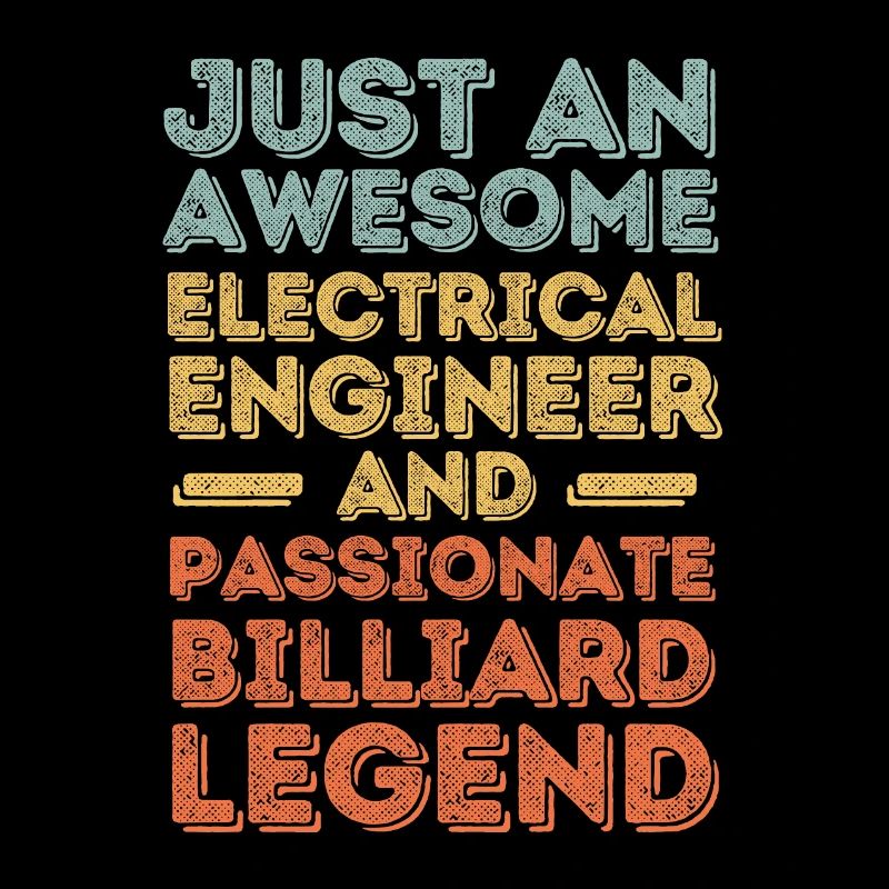 Electrical engineer billiards retro