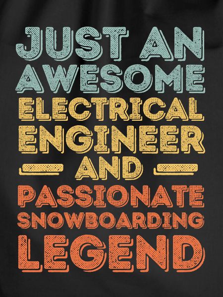 Electrical engineer snowboard retro