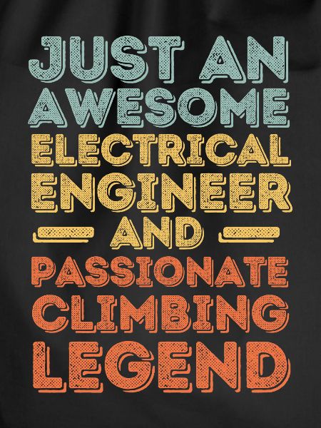 Electrical Engineer Climbing retro