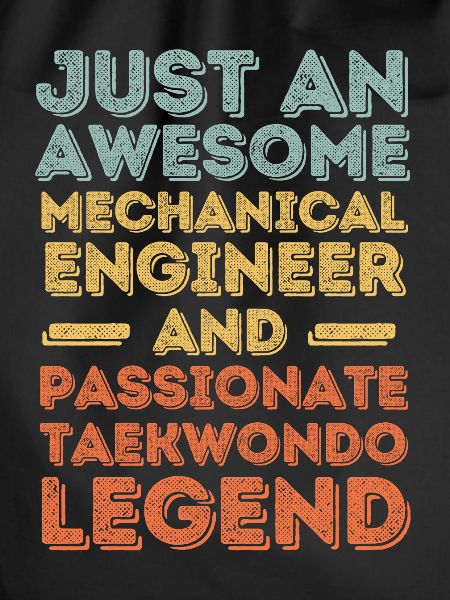 Mechanical Engineer Taekwondo retro