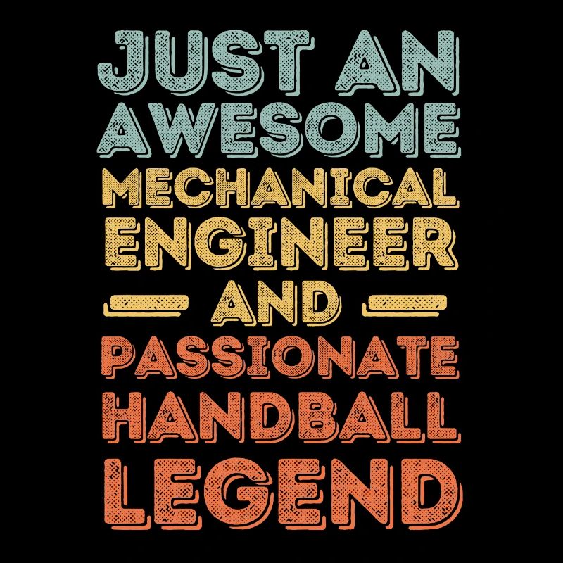 Mechanical Engineer Handball retro