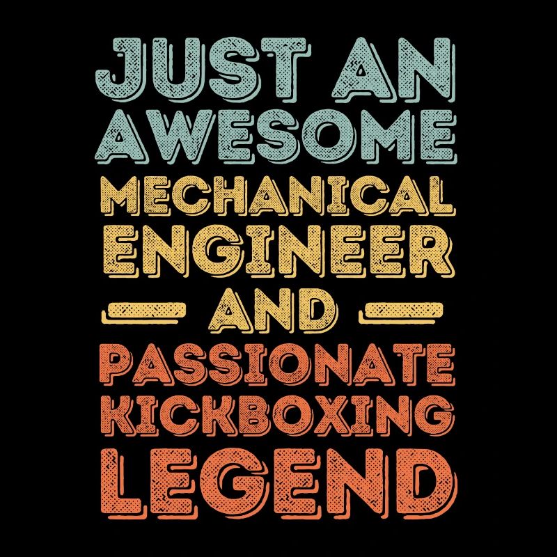 Mechanical Engineer Kickboxing retro
