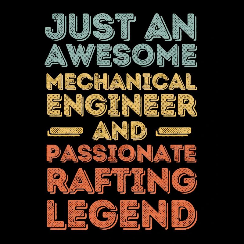 Mechanical Engineer Rafting retro