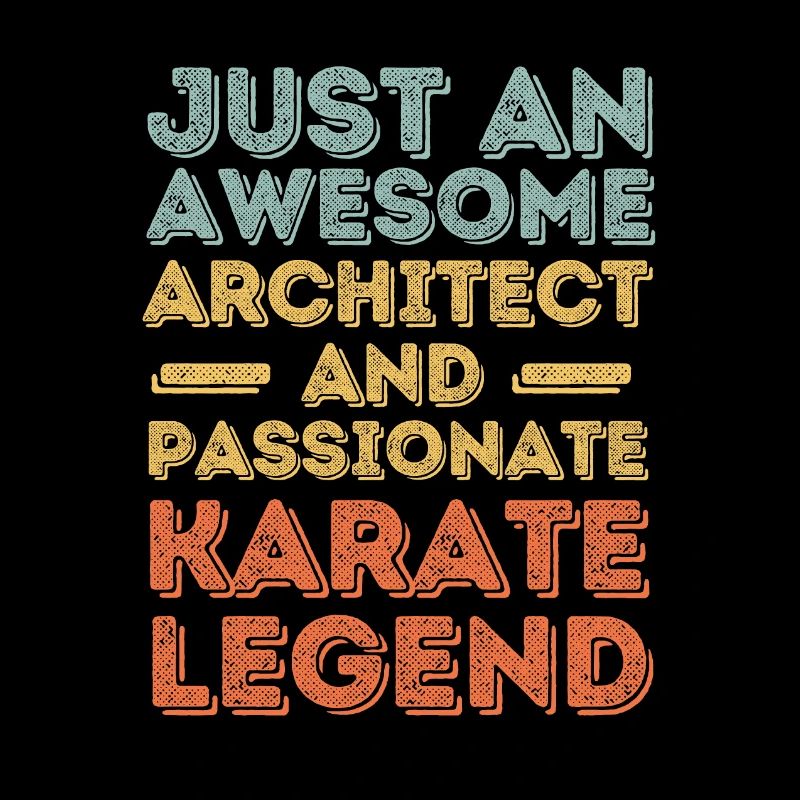 Architecte Karaté rétro