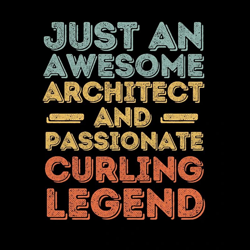 Architecte Curling rétro