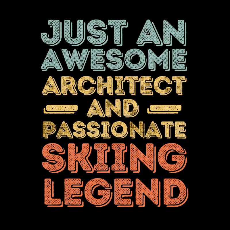 Architecte ski rétro