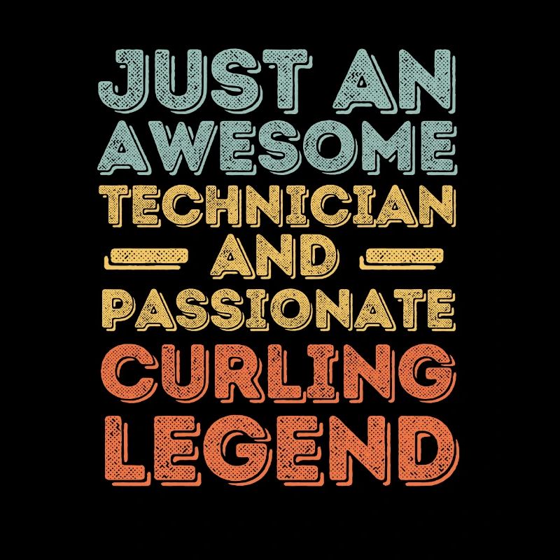 Technicien Curling rétro