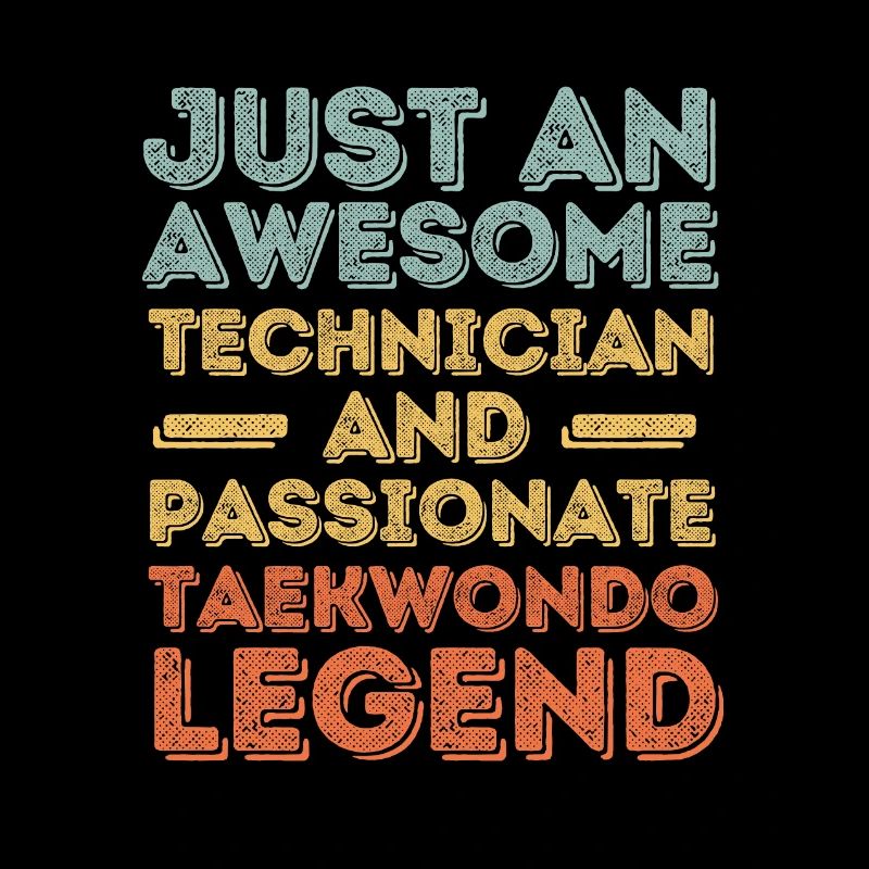 Technicien Taekwondo rétro