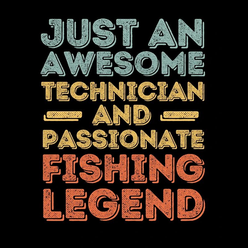 Technicien pêche rétro