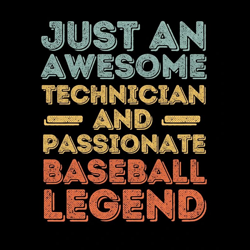 Technician Baseball retro