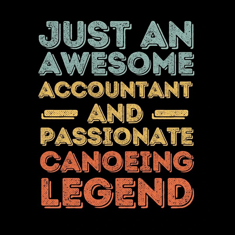 Accountant canoe retro