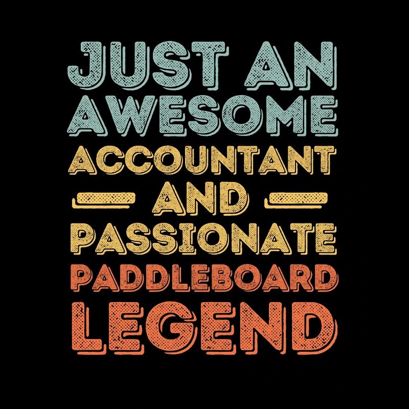Accountant Paddleboard retro