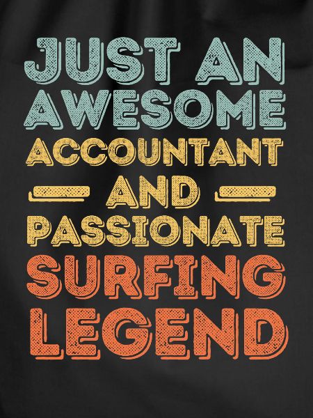 Accountant Surfing retro