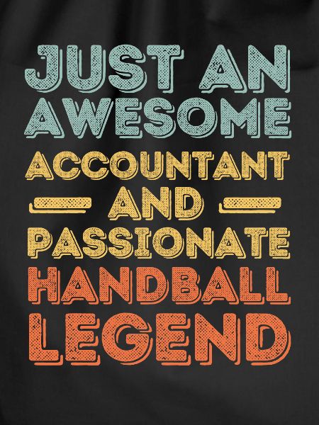 Accountant handball retro