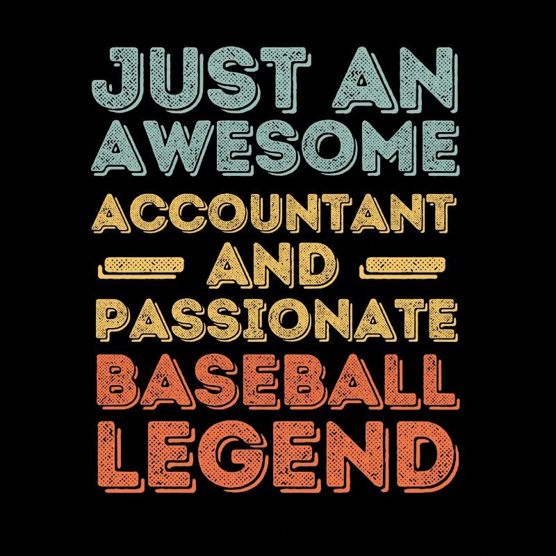 Accountant baseball retro