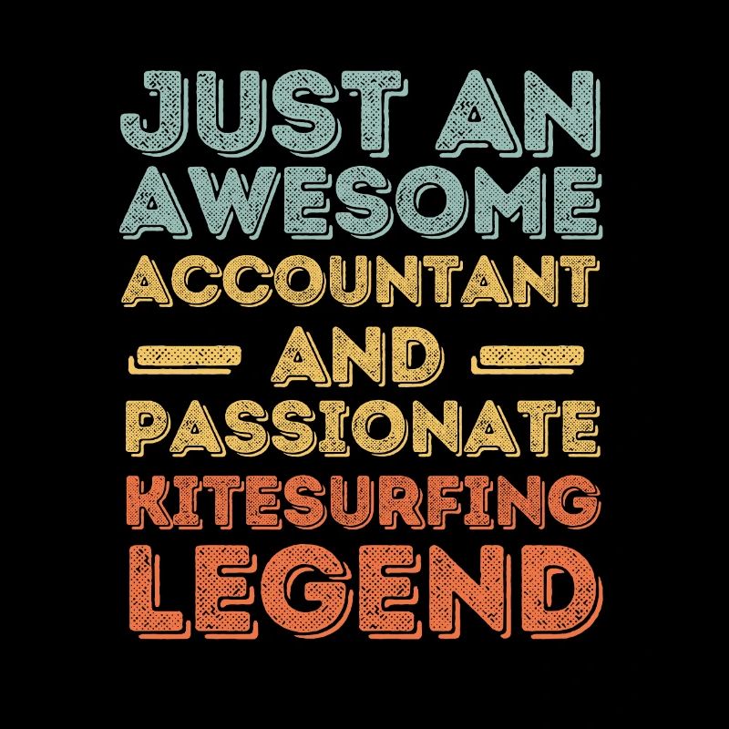 Accountant Kitesurfing retro