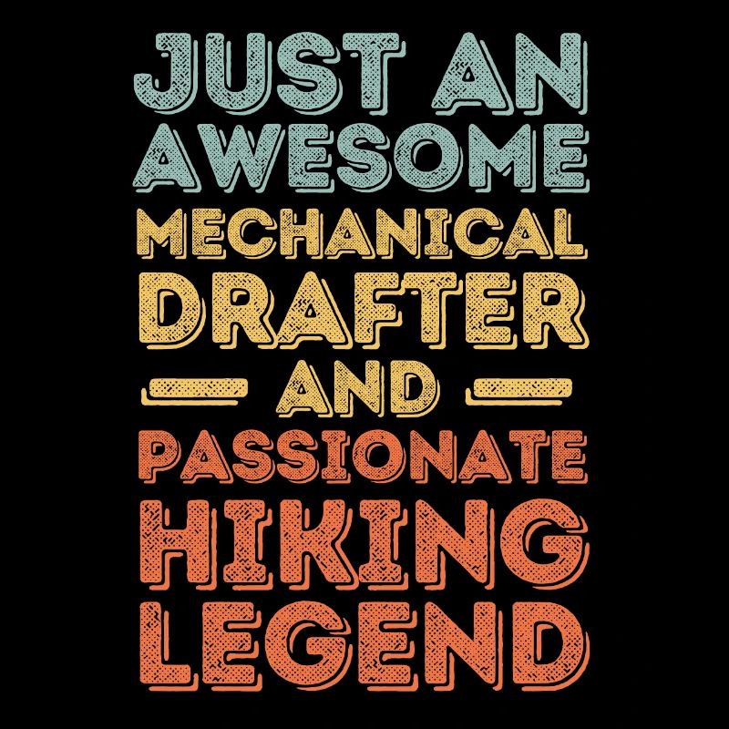 Technical Draughtsman Hiking retro